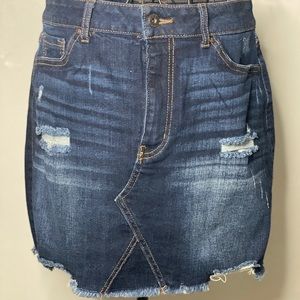 Forever 21 dark blue Jean skirt size L